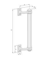 Pull Handle - Door handle China Theatre brass thumbnail image