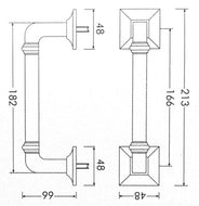Pull Handle - Art deco nickel thumbnail image