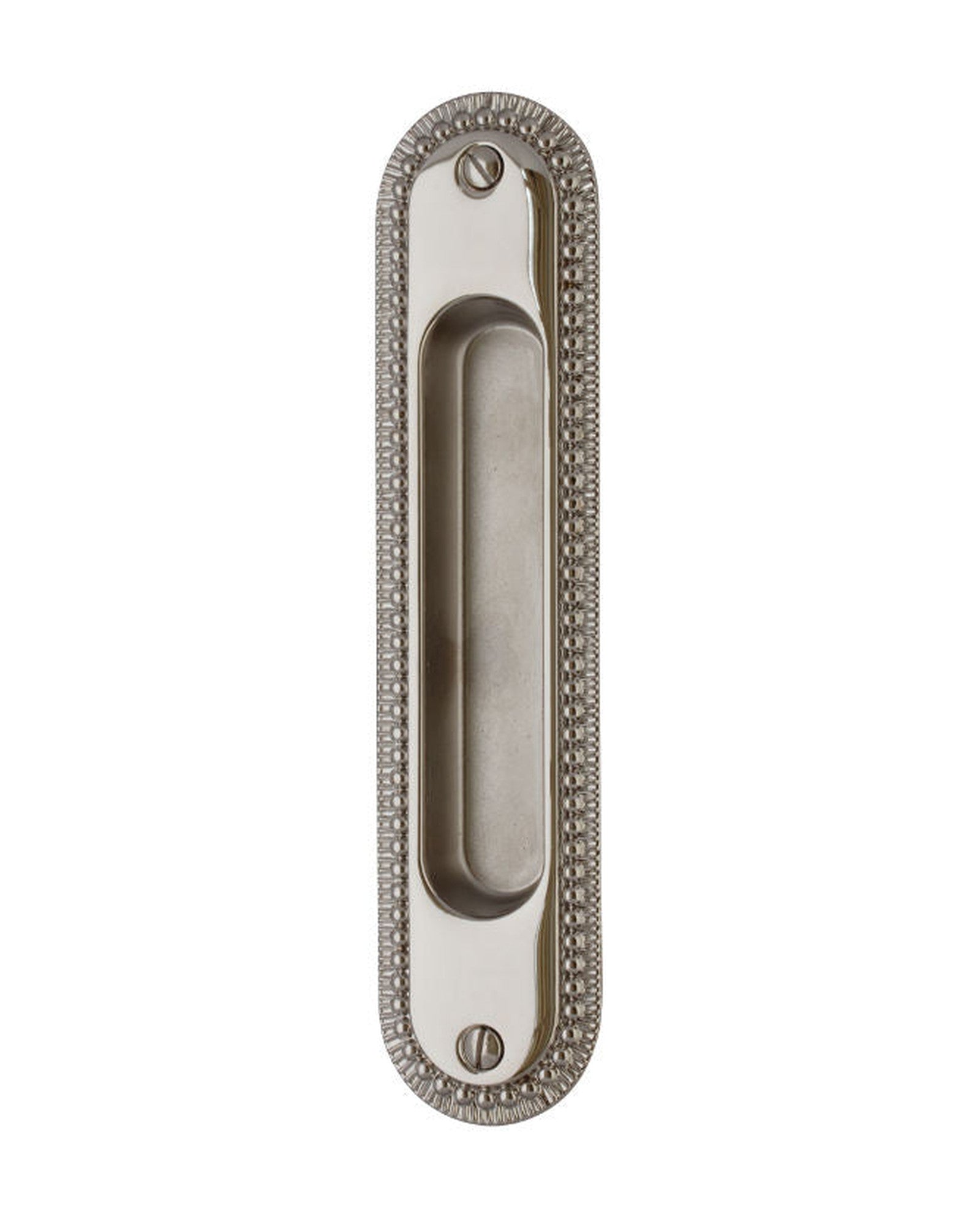 Skyvedørshåndtak - Sekelskifte nikkel 158x36 mm image