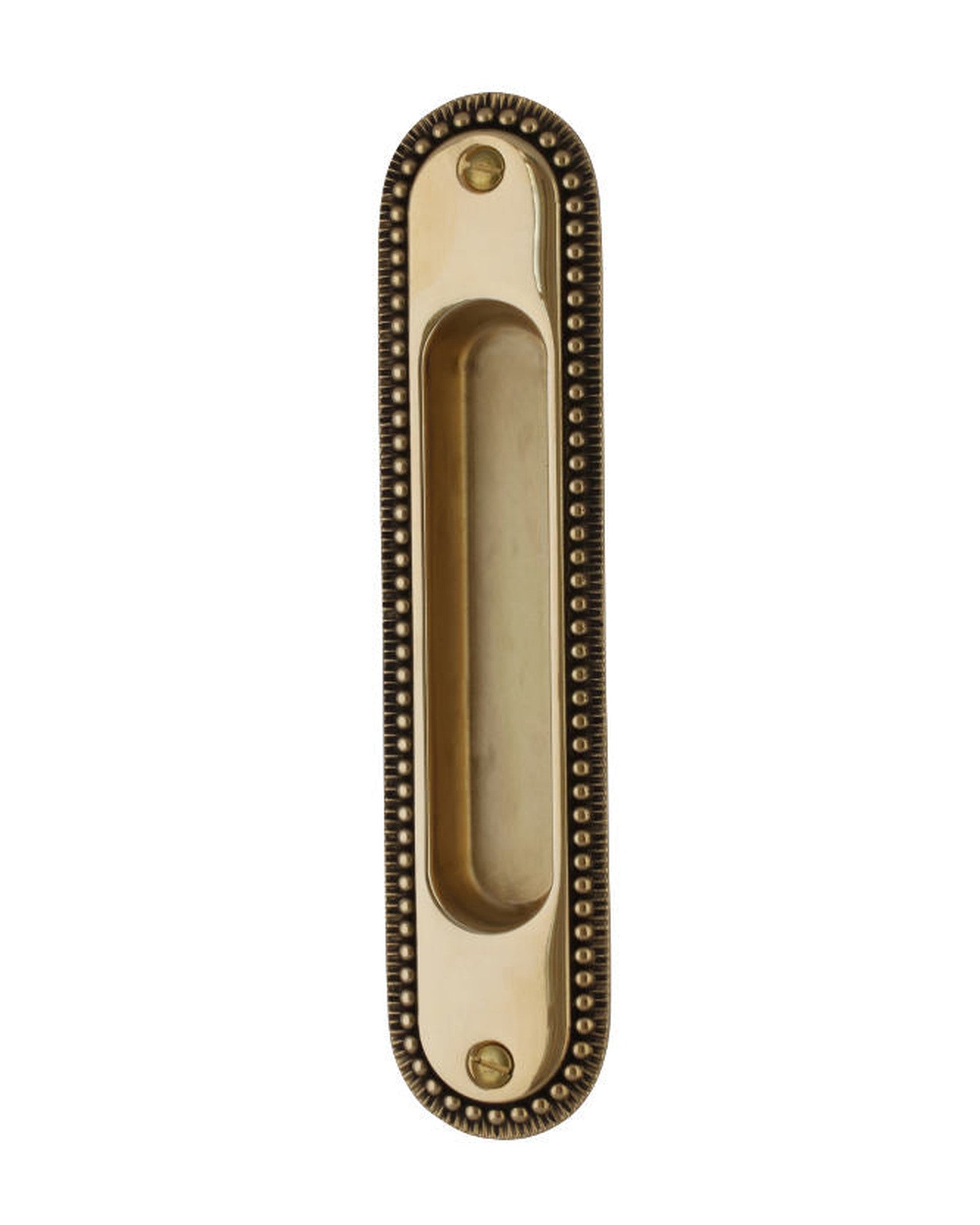 Skyvedørshåndtak - Sekelskifte messing 158x36 mm image