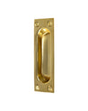 101 354 M Sekelskifte skjutdorrshandtag massing 95x34mm 01
