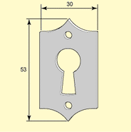 Escutcheon for chamber locks - F A Stenman thumbnail image