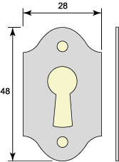 Escutcheon Cabinet/Closet - Låsbolaget thumbnail image