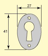Escutcheon Cabinet/Closet - F A Stenman thumbnail image
