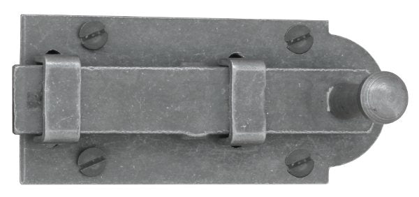 Slide latch - Aug. Stenman 612 with tin plate, steel 76 mm