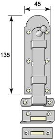 Skåte - Aug. Stenman 612 med blekk, stål 135 mm thumbnail image