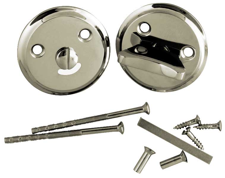 Bathroom lock - Round nickel