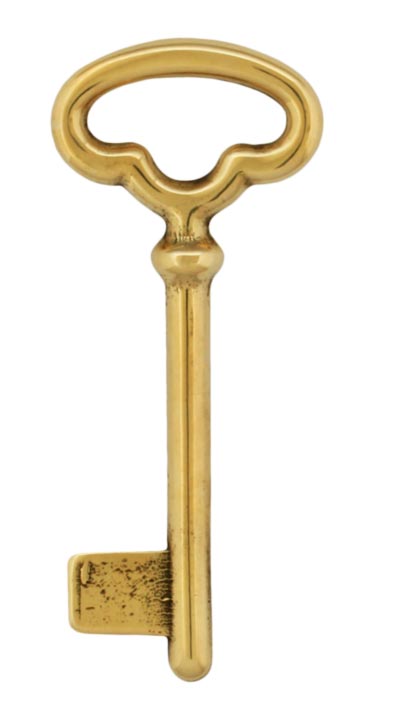 Period style key - Brass
