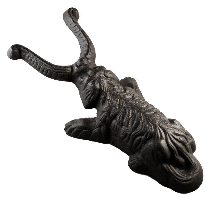 Boot Jack - Black cast iron Hound