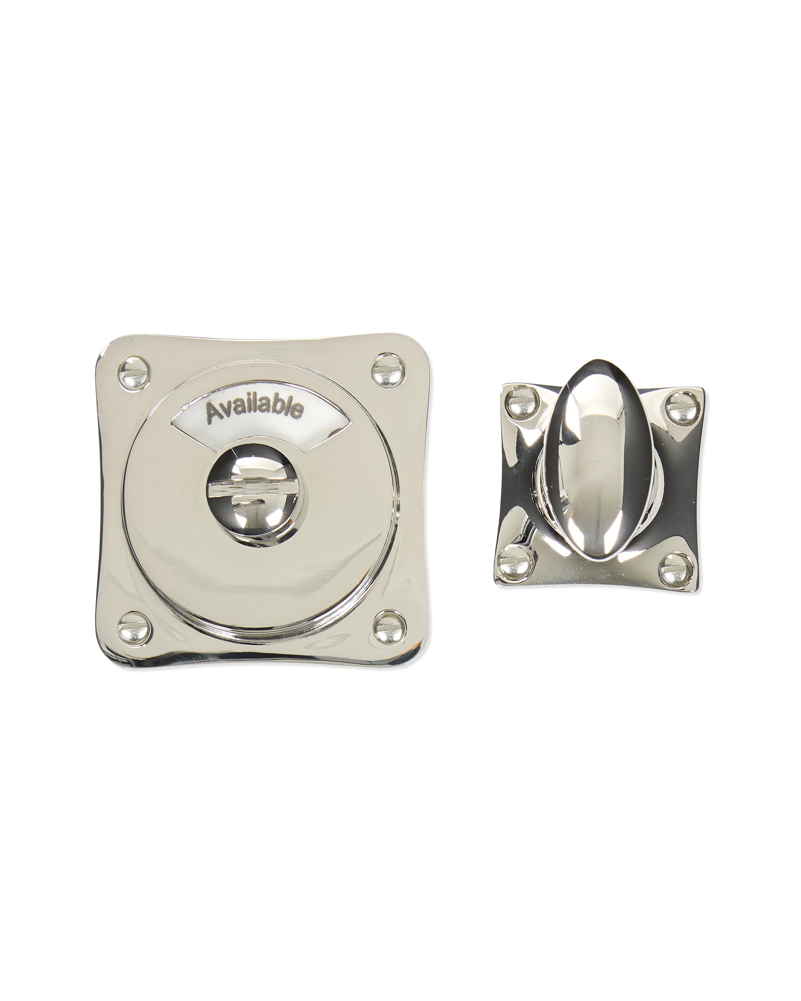 WC Lock in Nickel with English Text image