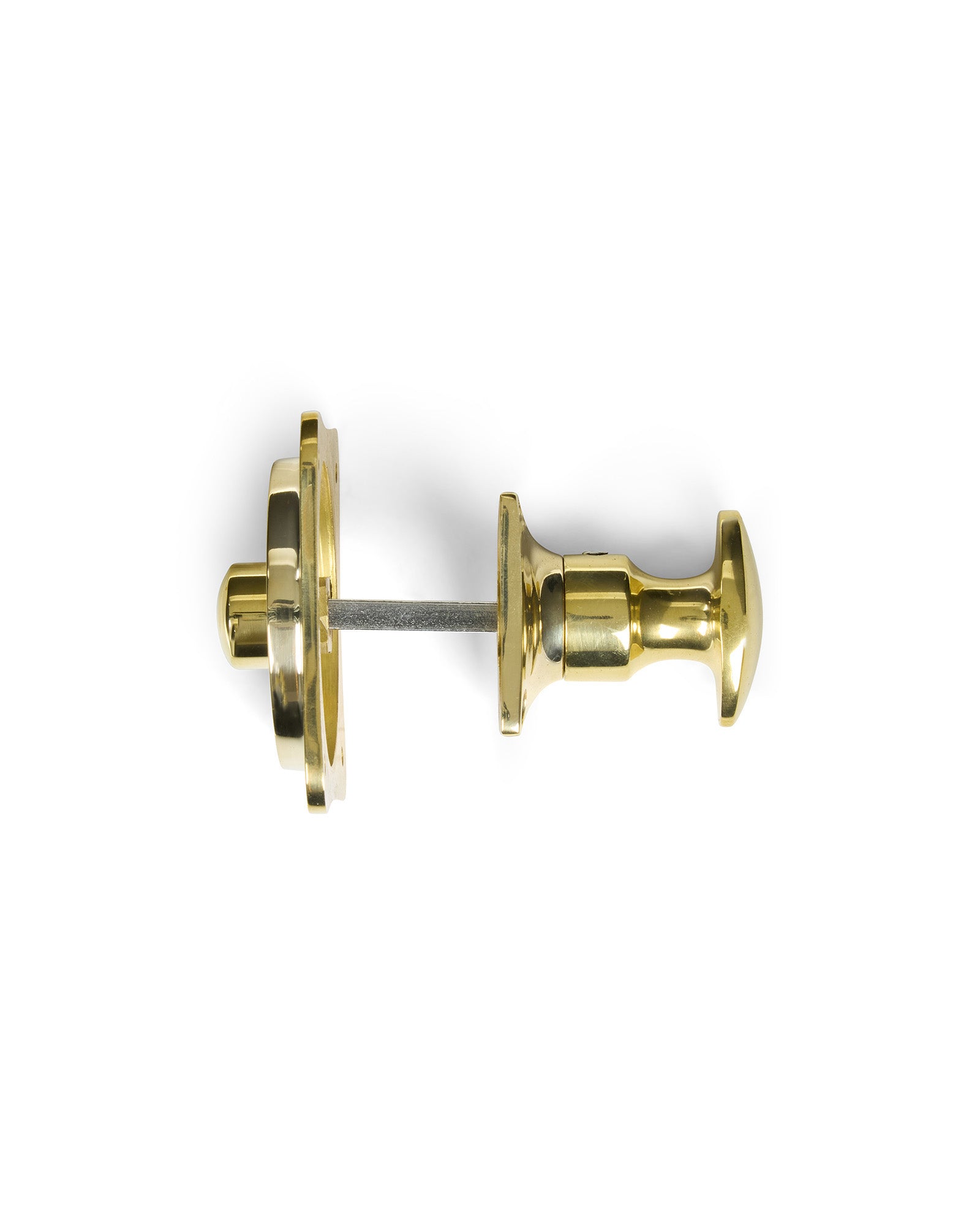 WC Lock in Brass with English Text image