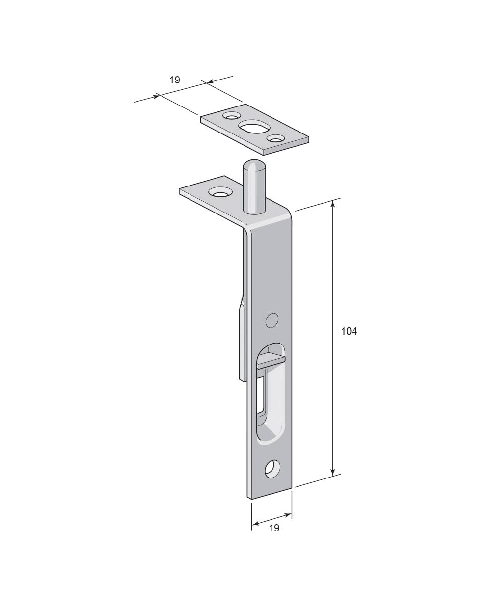 Edge rule steel - Aug Stenman 80, 98 mm image