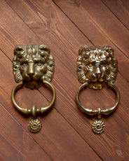 Portkläpp - Lejonhuvud mässing thumbnail image