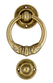 Dørhammer - Rund, jugend, messing thumbnail image