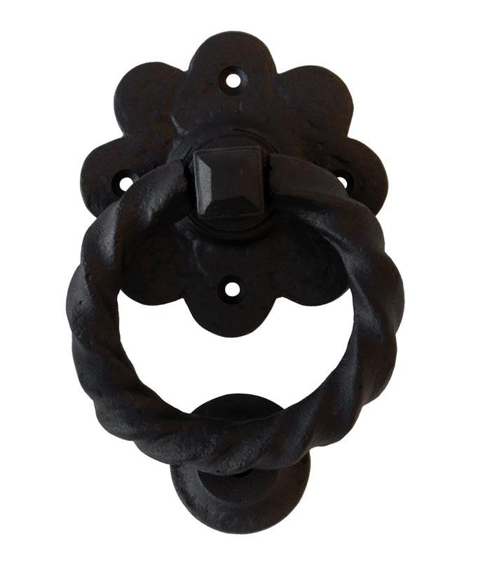 Poignée de porte - Fonte noire 