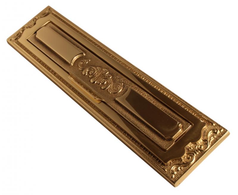 Brevinkast - Mässing sekelskifte 33 cm