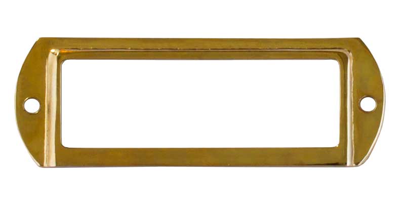 Label Holder - Brass
