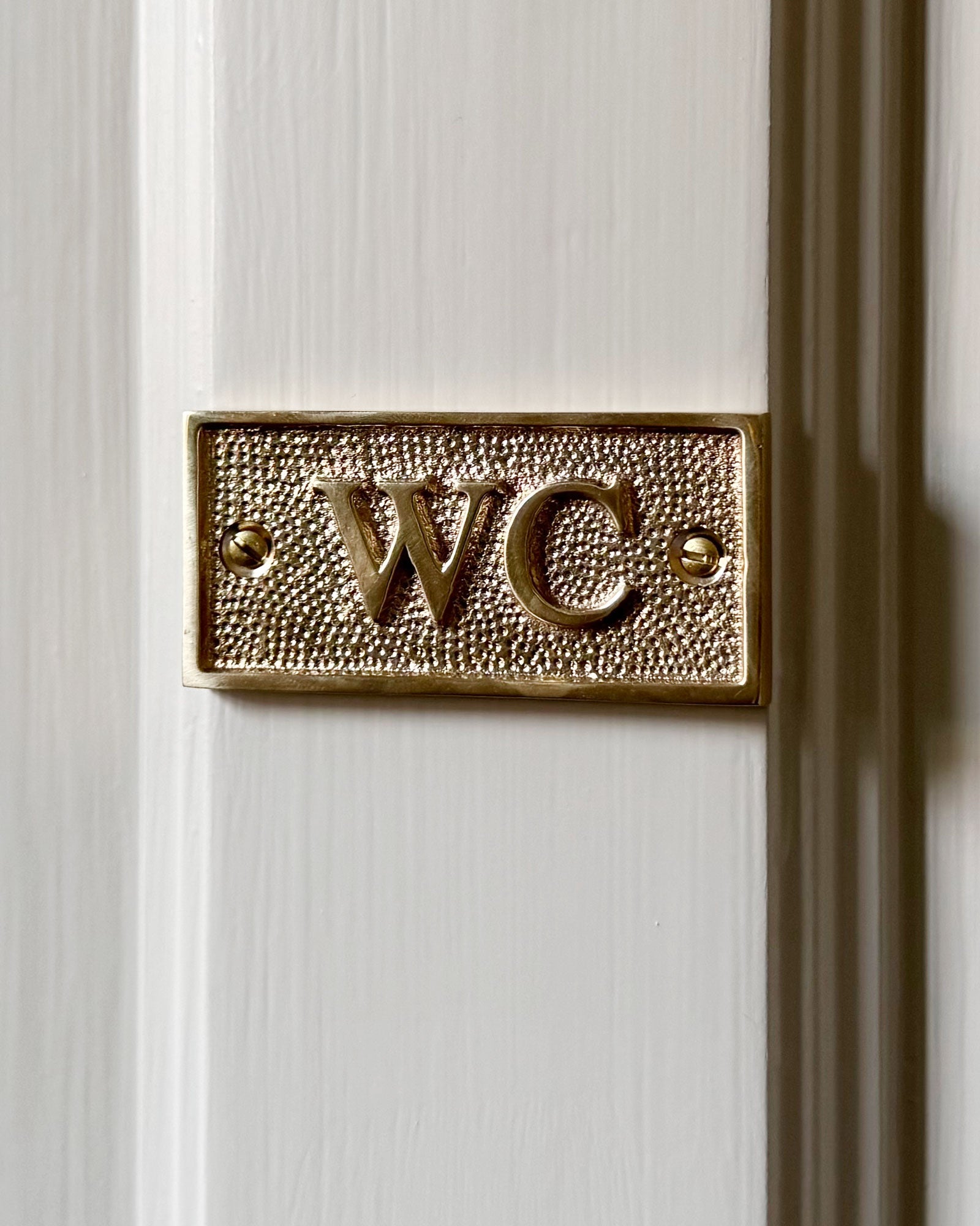 WC Sign – Brass image