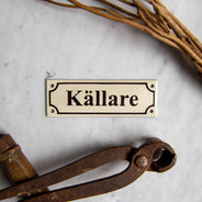 Emaljeskilt - Kælder hvid/sort thumbnail image