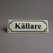 Emaljeskilt - Kælder hvid/sort thumbnail image