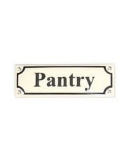 Enamel Door Sign - Pantry White/Black thumbnail image