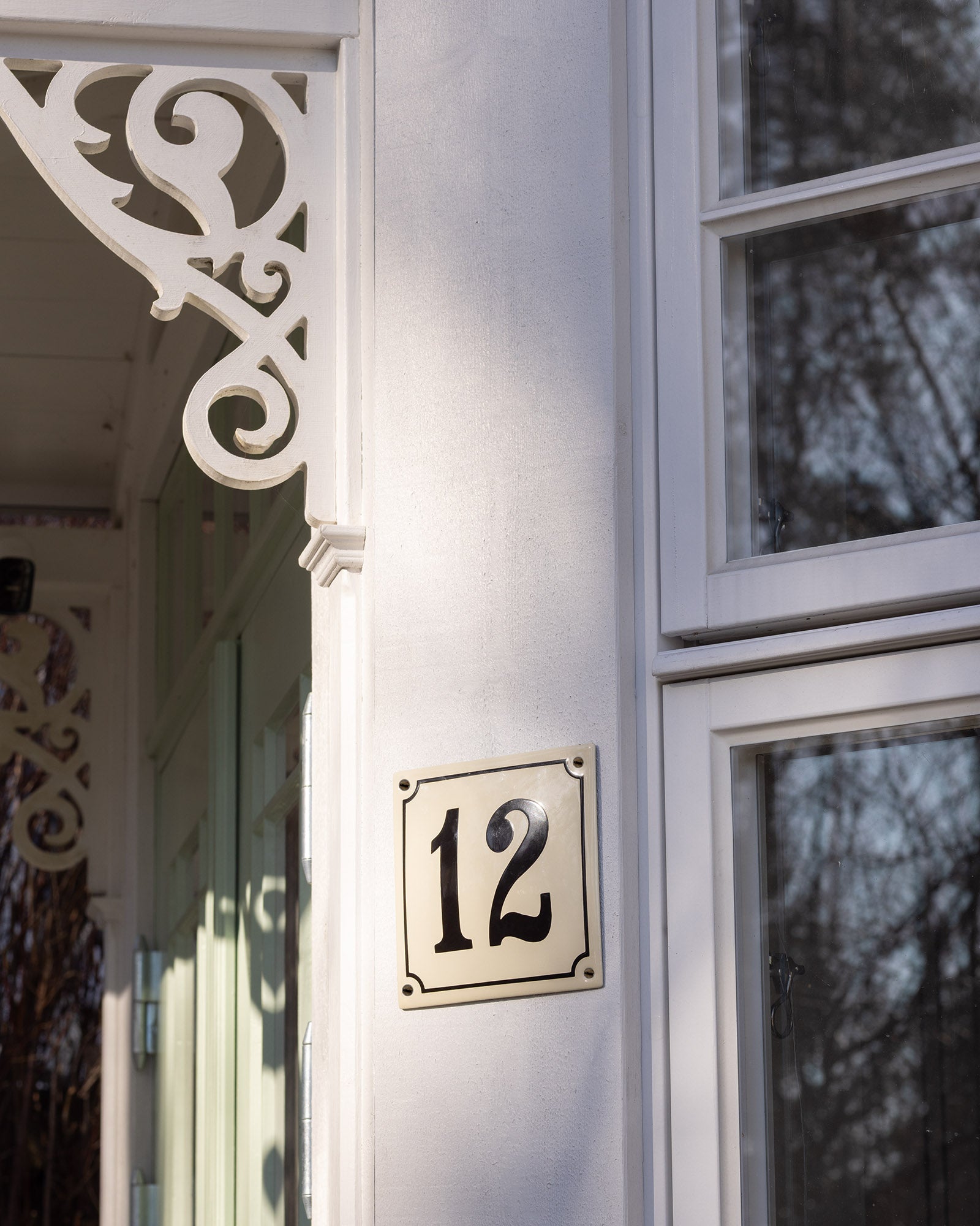 Emaljskylt - Husnummer, 16 x 16 cm image