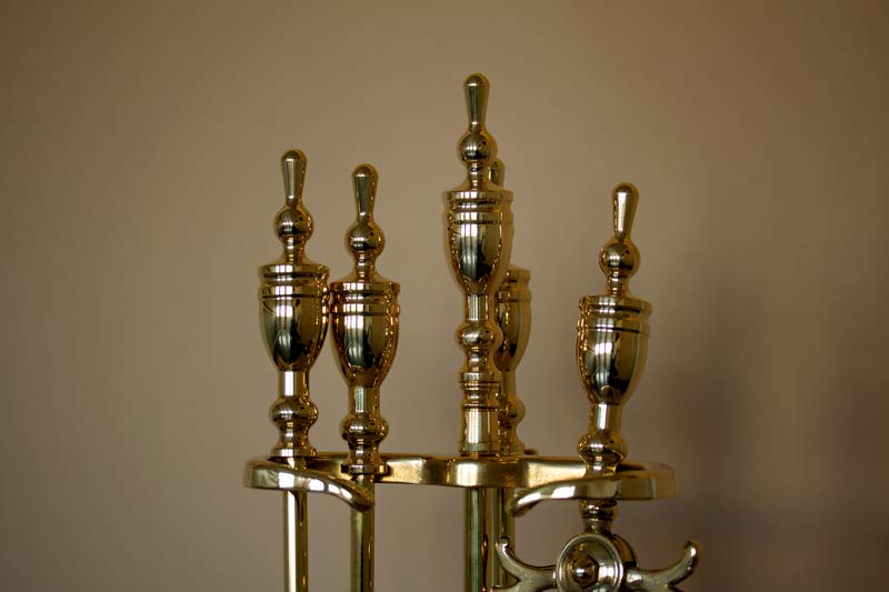 Fire tool set - Pokal brass image
