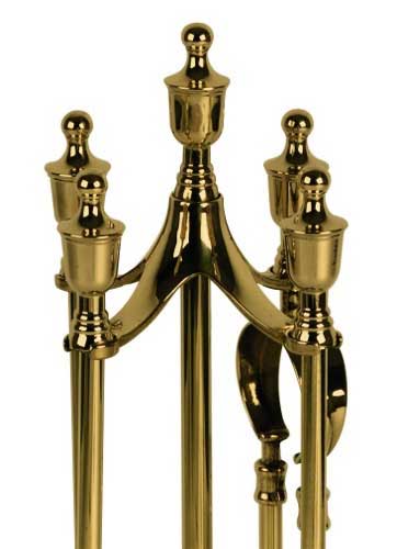 Fire tool set - Gustaf brass image