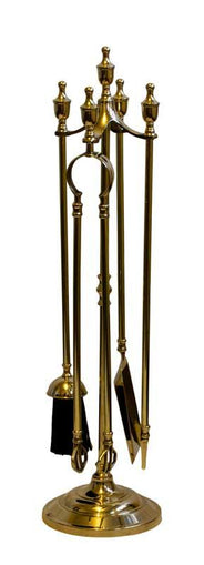 Fire tool set - Gustaf brass thumbnail image