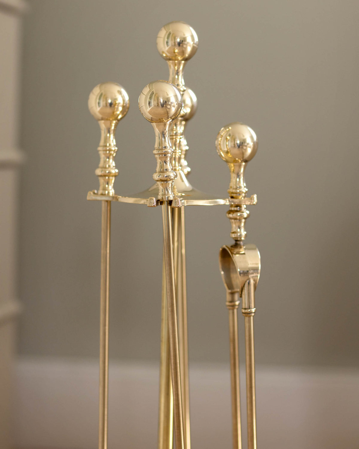 Fire tool set brass - Nacka image