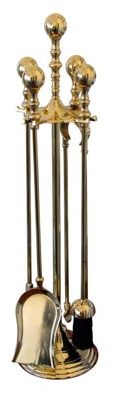 Fire tool set brass - Nacka