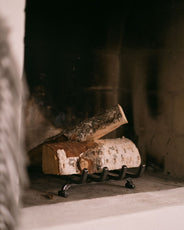 Wrought Iron Firewood Grate – Tiled Stove thumbnail image