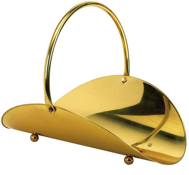 Vedkorg - Knopp mässing