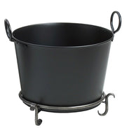 Vedkorg - Vedbalja svart på fot thumbnail image