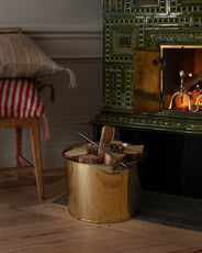 Firewood log bucket - Brass 38 cm thumbnail image