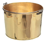 Firewood log bucket - Brass 38 cm thumbnail image
