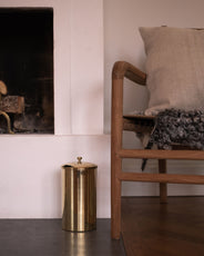 Tin with lid - Brass (for fire-lighters etc.) thumbnail image