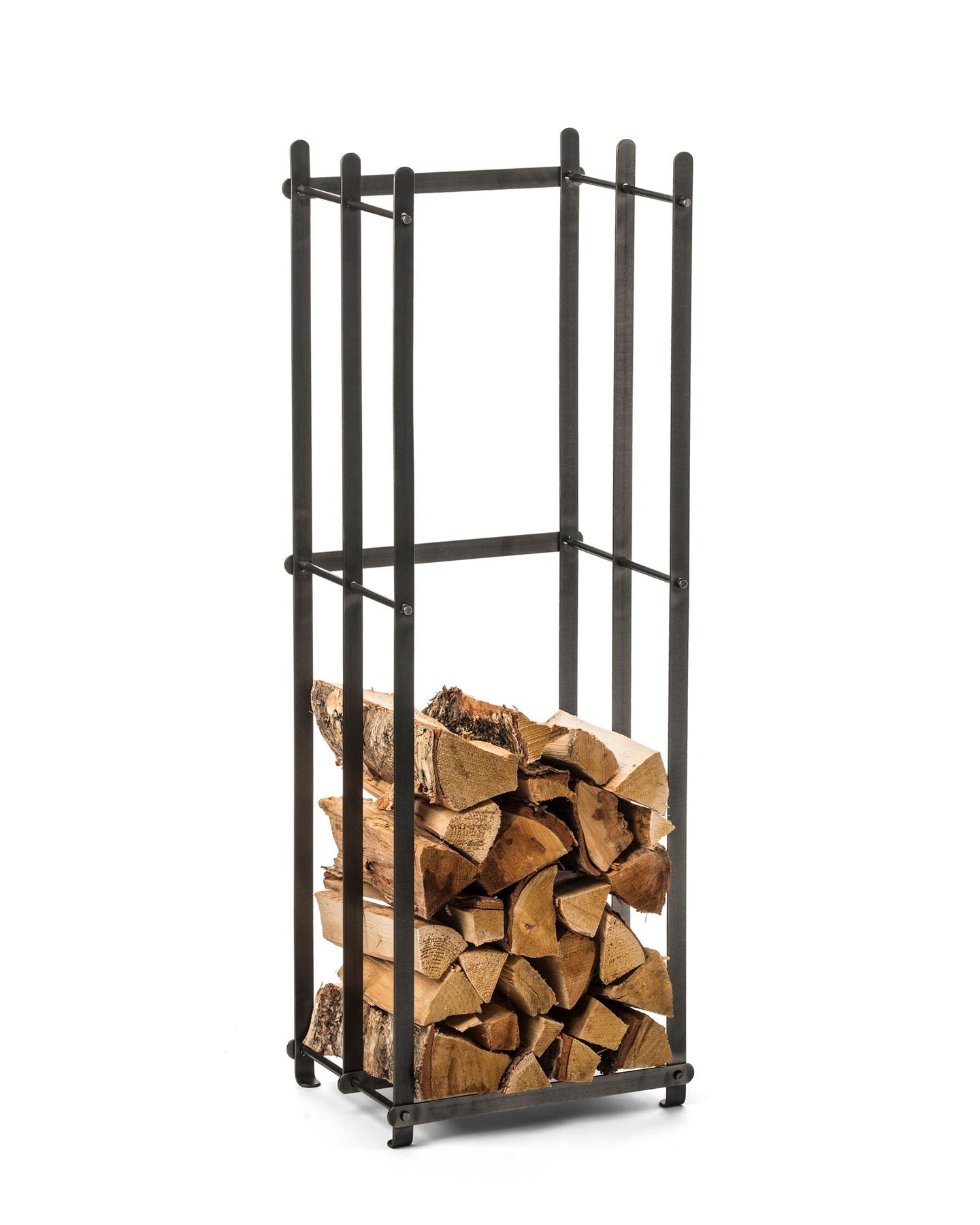 Firewood Stacker in Wrought Iron - Height 114 cm