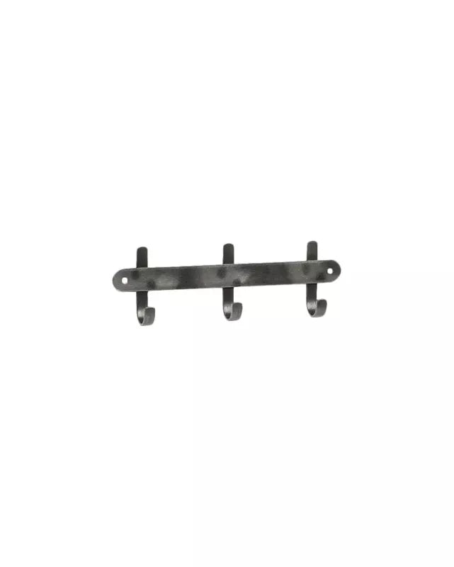 Hook Rail Forged - 3 hooks 25 cm