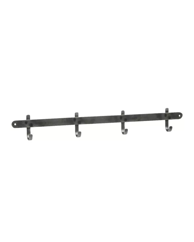 Hook Rail Forged - 4 hooks 60 cm