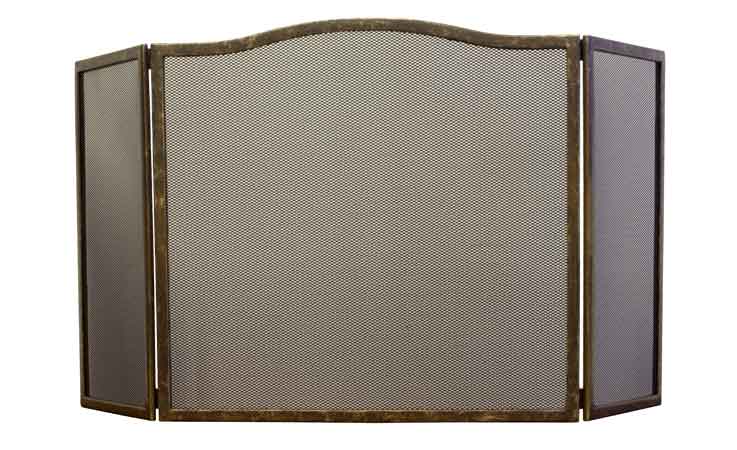 Fire guard antique brass - Enskede 100 cm