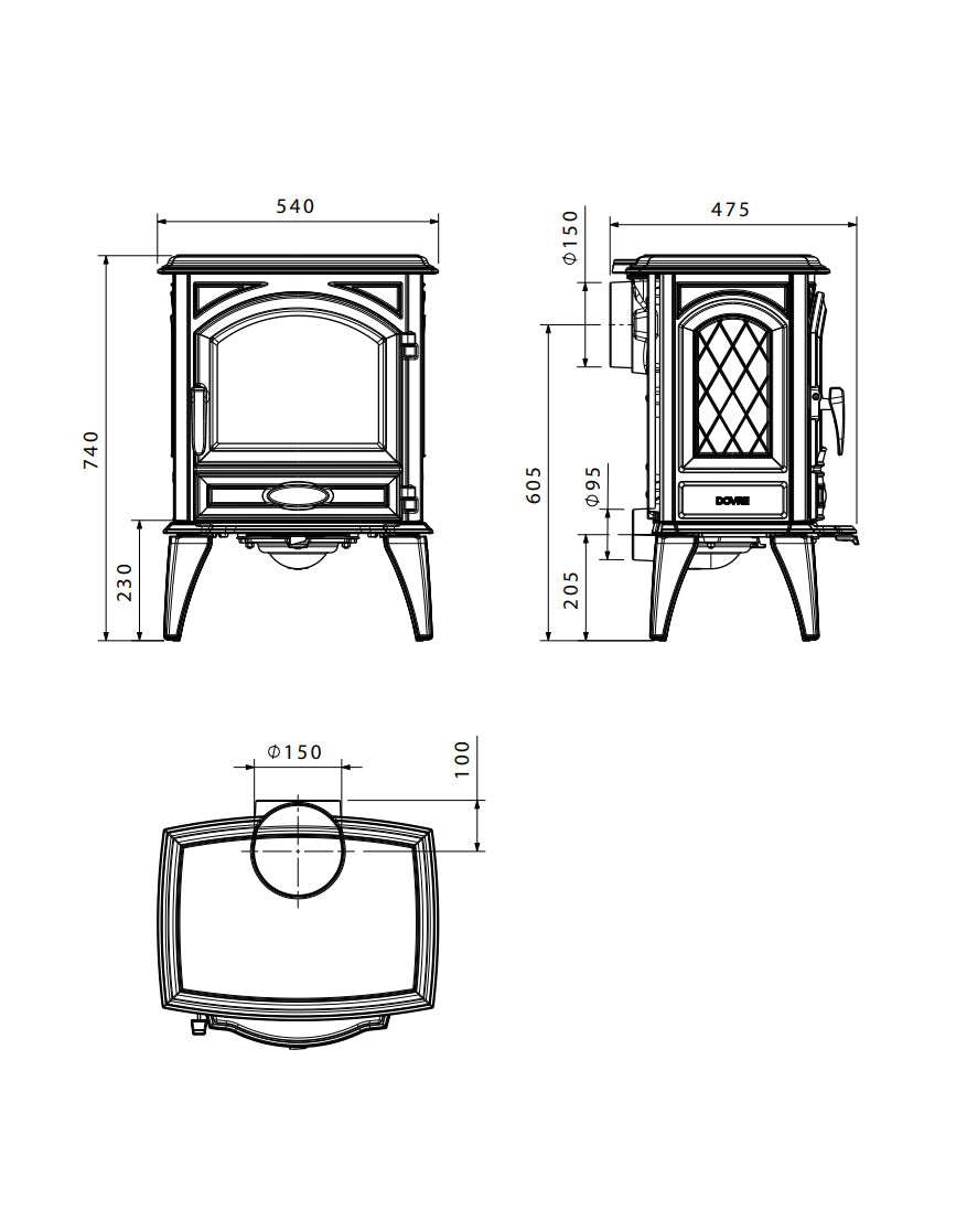 Gusseisenofen - Kaminofen Dovre 540 W image