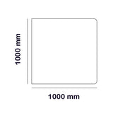 Kamintillbehör - Golvplåt svart 100x100 cm thumbnail image