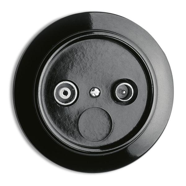 Antenna Outlet - TV/Radio - Bakelite