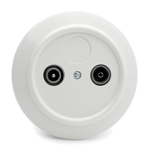 Antenna Outlet - TV/Radio, in Duroplast
