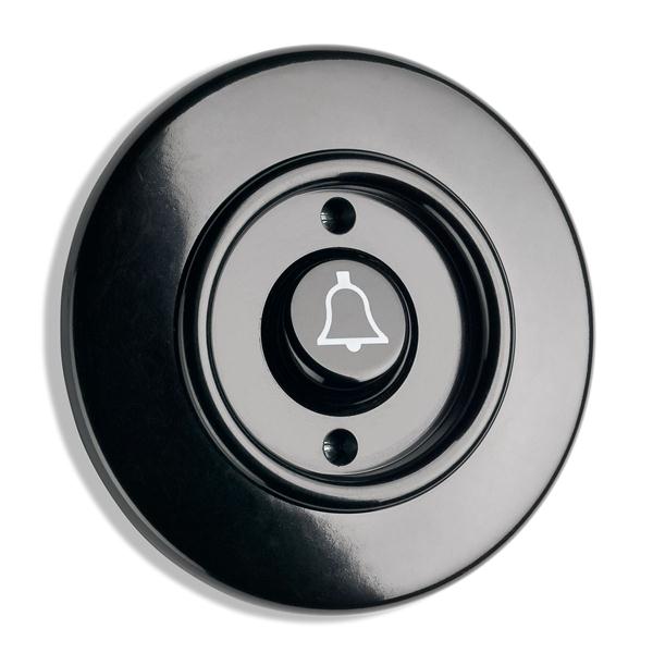 Round Bakelite Light Switch - Doorbell Button