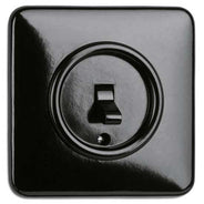 Square Bakelite Light Switch - Rotary Two-Way Toggle Light Switch thumbnail image