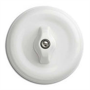 Lysbryter rund duroplast - Kronebryter (vri) hvit duroplast thumbnail image