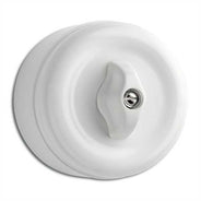 Lysbryter rund duroplast - Kronebryter (vri) hvit duroplast thumbnail image