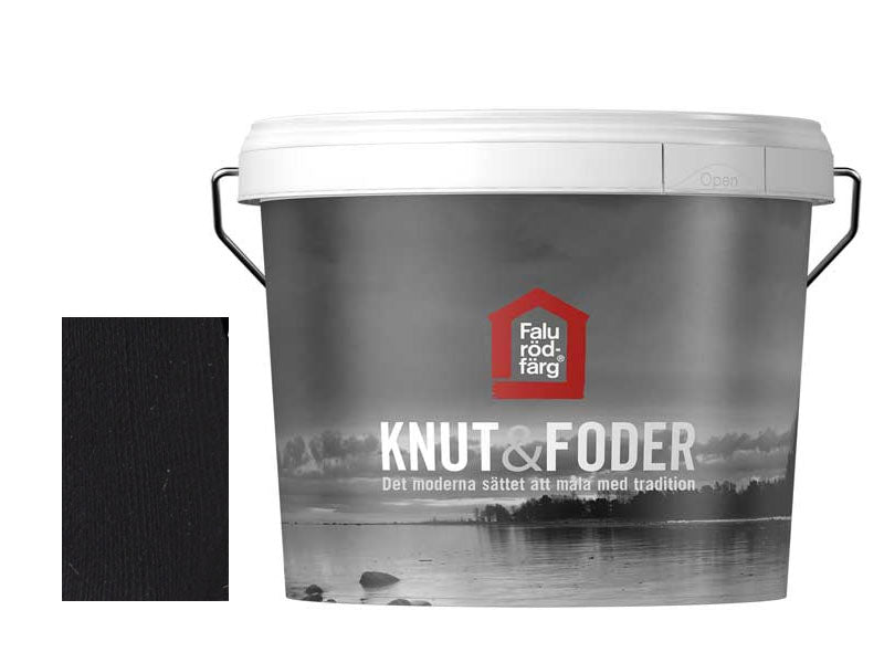 Peinture rouge de Falu - Knut & Foder Noir 3 L